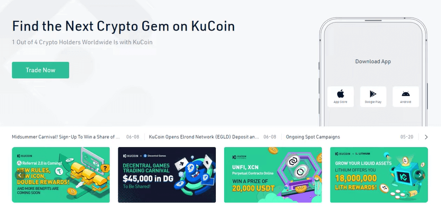 Operar Kucoin